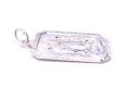 Silver Rectangular St Christopher Pendant
