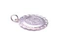 Silver Round St Christopher Pendant 18mm