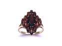 9ct Yellow Gold Garnet Cluster Ring