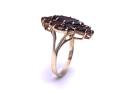 9ct Yellow Gold Garnet Cluster Ring