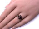 9ct Yellow Gold Garnet Cluster Ring