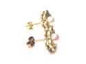 9ct Cultured Pearl Flower Stud Earrings
