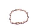 9ct  Blue Topaz & Diamond Bracelet