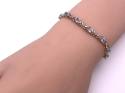 9ct  Blue Topaz & Diamond Bracelet