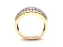 9ct Yellow Gold Diamond Pave Ring