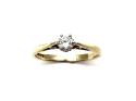 9ct Yellow Gold Diamond Solitaire Ring