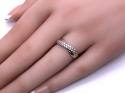 9ct Yellow Gold CZ Crossover Ring