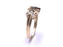 9ct Synthetic Sapphire & CZ Ring