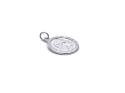 Silver Round St Christopher Pendant 16mm