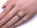9ct Yellow Gold Citrine & Diamond Ring