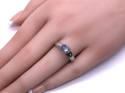 9ct White Gold Fluorite & Diamond Ring