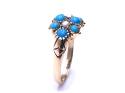 9ct Cultured Pearl & Turquoise Ring