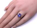 9ct Yellow Gold Fluorite & Diamond Ring