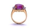 18ct Yellow Gold Ruby & Diamond Ring