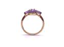 9ct Pink Sapphire & Zircon Ring