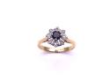 Sapphire & Diamond Cluster Ring