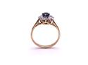 Sapphire & Diamond Cluster Ring