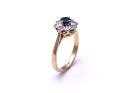 Sapphire & Diamond Cluster Ring