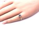 Sapphire & Diamond Cluster Ring