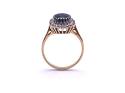 18ct Sapphire & Diamond Cluster Ring
