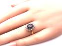 18ct Sapphire & Diamond Cluster Ring
