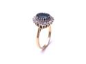 18ct Sapphire & Diamond Cluster Ring