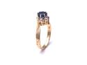 18ct Sapphire & Diamond Twist Ring