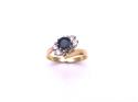 18ct Sapphire & Diamond Twist Ring