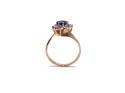 18ct Sapphire & Diamond Twist Ring