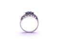 18ct Sapphire & Diamond Pave Ring