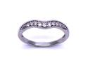 Platinum Diamond Wishbone Ring