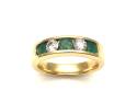 18ct Emerald & Diamond Eternity Ring