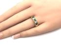 18ct Emerald & Diamond Eternity Ring