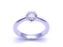 18ct White Gold Diamond Solitaire Ring