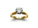 18ct Yellow Gold Diamond Solitaire Ring