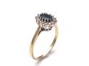 9ct Sapphire & Diamond Cluster Ring