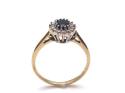 9ct Sapphire & Diamond Cluster Ring