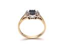 9ct Sapphire & Diamond Bow Ring