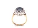 9ct Sapphire & Diamond Cluster Ring