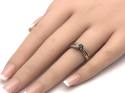 9ct Sapphire & Diamond Solitaire Ring