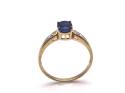 9ct Kyan & Diamond Solitaire Ring