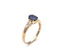 9ct Kyan & Diamond Solitaire Ring