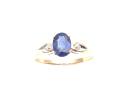 9ct Kyan & Diamond Solitaire Ring