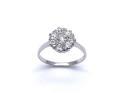 18ct White Gold Diamond Cluster Ring