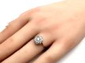 18ct White Gold Diamond Cluster Ring