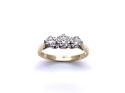 18ct Yellow Gold Diamond 3 Stone Ring
