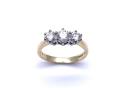 18ct Yellow Gold Diamond 3 Stone Ring