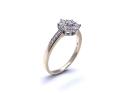 9ct Yellow Gold Diamond Cluster Ring