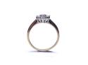 9ct Yellow Gold Diamond Cluster Ring