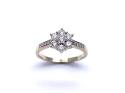 9ct Yellow Gold Diamond Cluster Ring